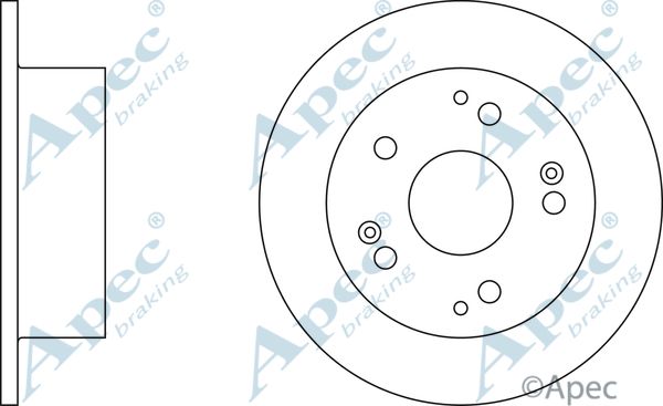 APEC BRAKING Тормозной диск DSK2167